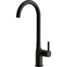 Смеситель CERSANIT для кухни ELIO однорычажный, черный 68261
